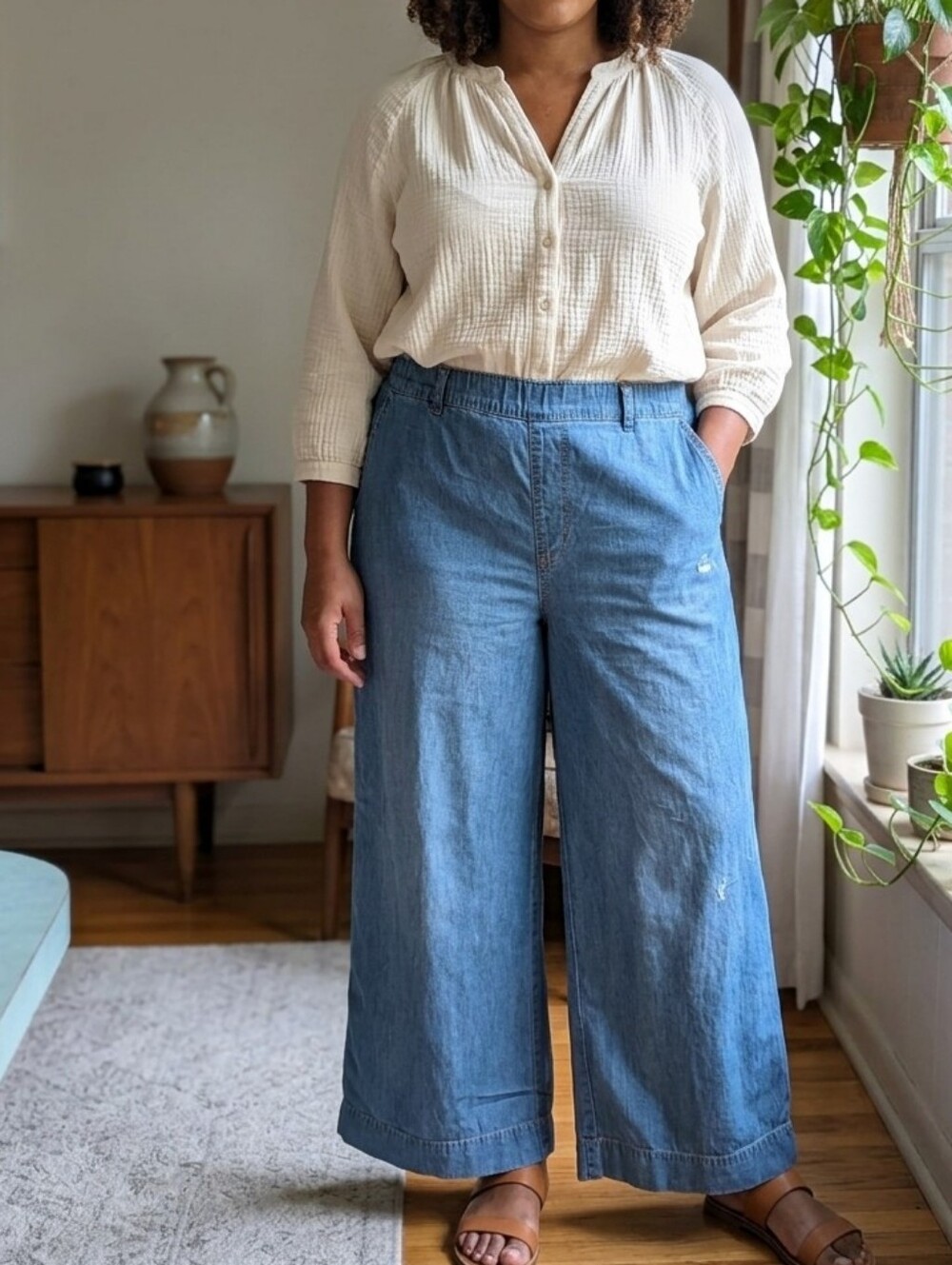CEst. 1946 Blue Wide Leg Pants.